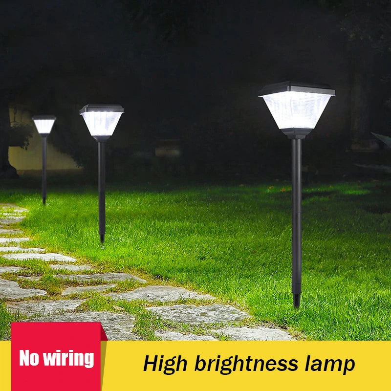 LED Solar Lamp Outdoor waterproof Torch Lights Solar Pathway Landscape Light Solar Lawn Lamp For Yard Patio Garden Decor