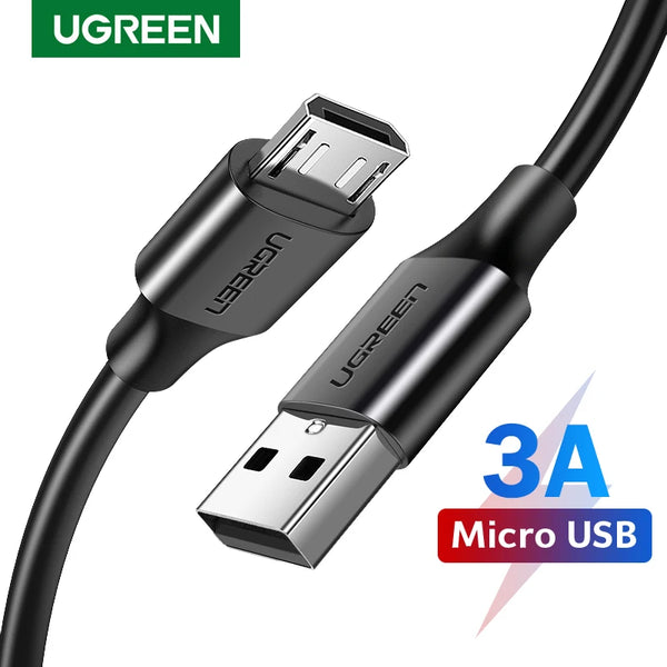 Ugreen Micro USB Cable 3A Fast Charging Cable for Samsung S7 Xiaomi Redmi HTC LG Android Mobile Phone Data Wire USB Charger Cord