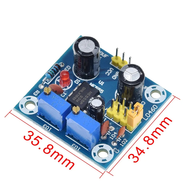 TZT NE555 Pulse Frequency Duty Cycle Square Wave Rectangular Wave Signal Generator Adjustable 555 Board NE555P Module