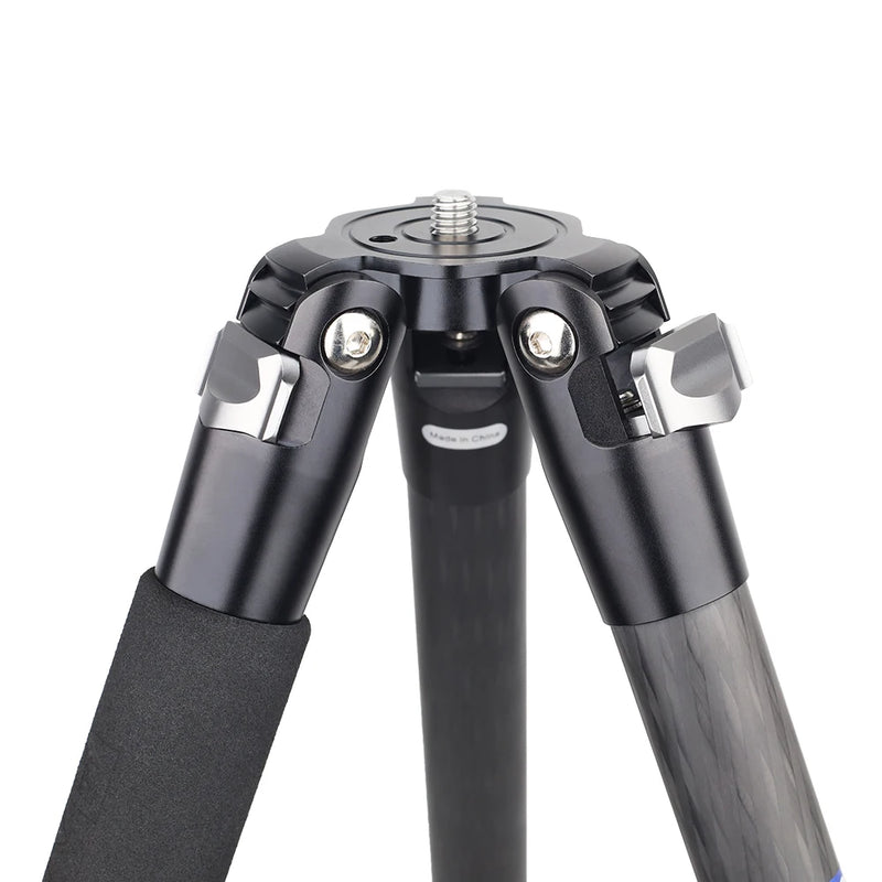 CS60C Professional 10 Layers Carbon Fiber Tripod for DSLR Camera Heavy Duty 40mm Low Profile Ball Head Compact Structure 175cm