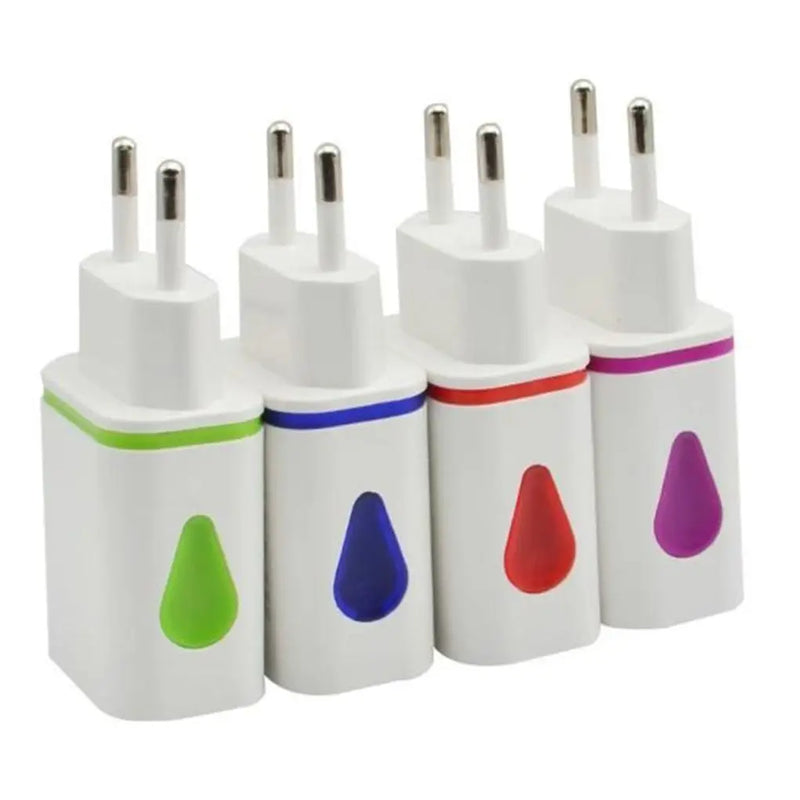 New USB Wall Phone Charger EU/US Plug Dual Port 2.1A Output Travel Plug Power Adapter Compatible for Phone