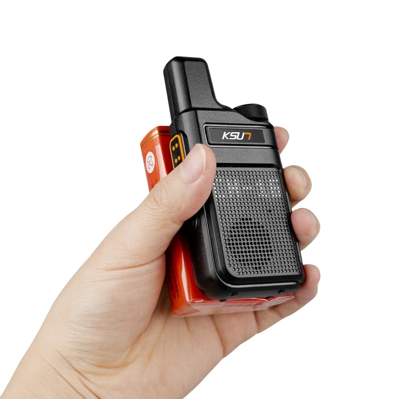 KSUN X-M6 Mini Two Way Radio FRS PMR 446 Walkie Talkie Profesional Portable Small Radios Comunicador Transceiver Station 1or 2