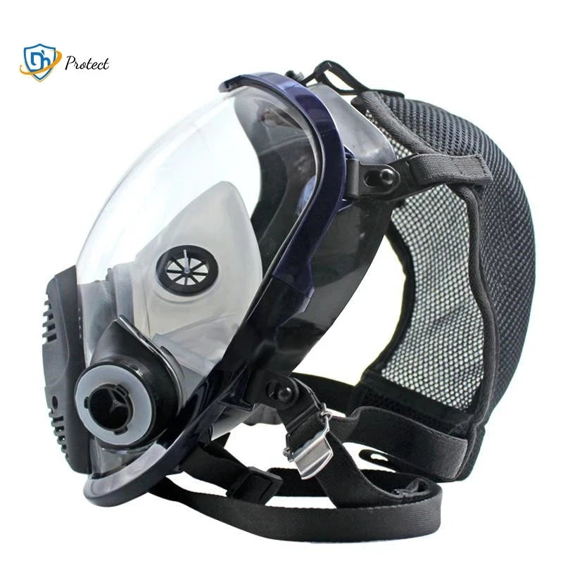 6800 Dust/Gas Mask With Filters Cottons Full Face Respirator For Spray Paint Coating Chemical Industry Welding Anti-Fog Reusable