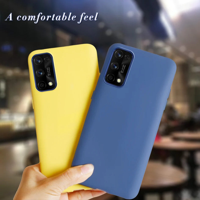 For OPPO Realme 7 Pro Case Slim Frosted Shield Soft Silicon Phone Protector Matte Back Cover For OPPO Realme 7 RMX2155 7Pro Case