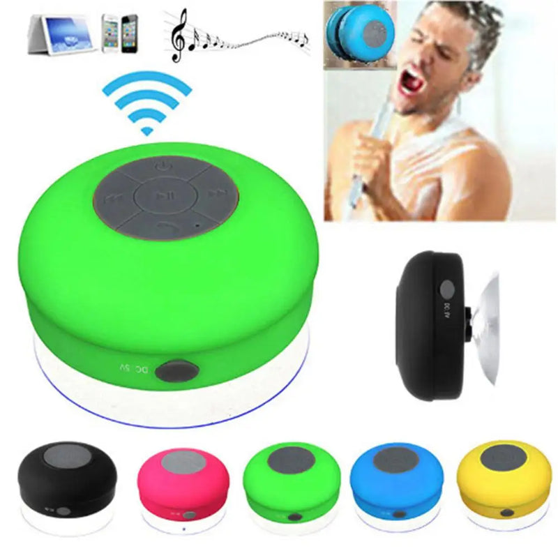 Mini Speaker Portable Waterproof Wireless Handsfree for Showers Bathroom Pool Car Beach Music Loudspeaker With Suction