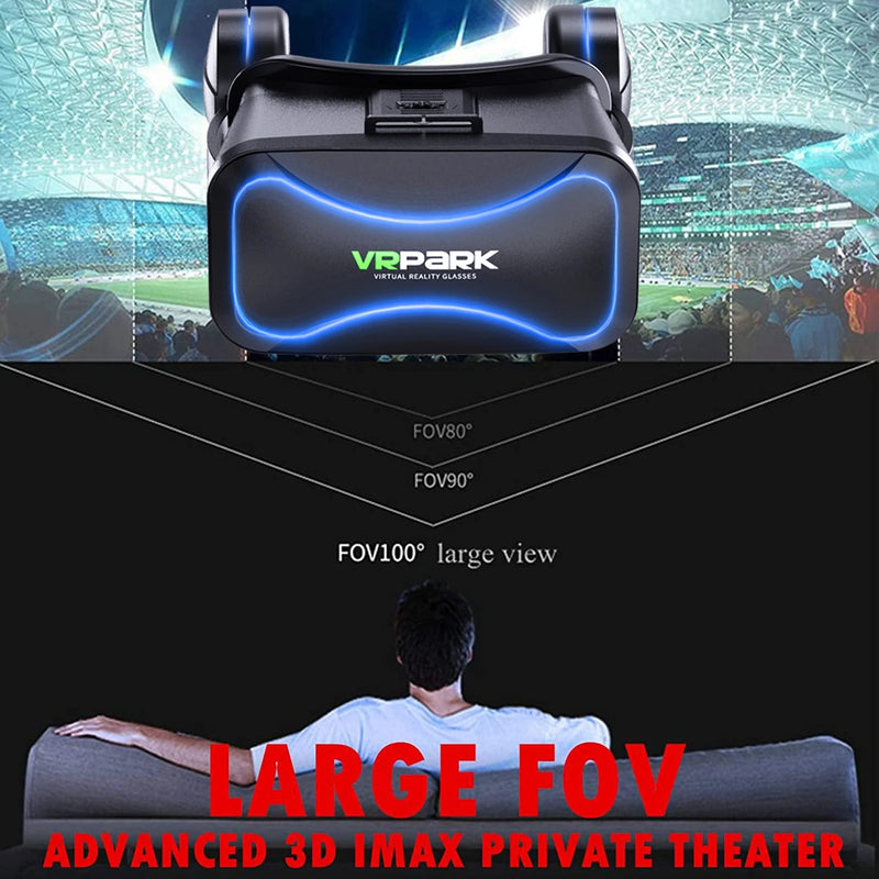 2021 VR Glasses Suit High-quality Adjustable Device with Handle 3D Virtual Reality Helmet Bluehooth 3.0 /IOS/PC Hot