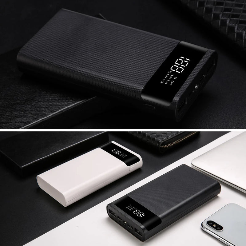 Kebidumei Portable 5V Battery Charge Storage Box DIY 6*18650 Power Bank Shell DIY Type-C Micro USB Mobile Phone Charger Box Case