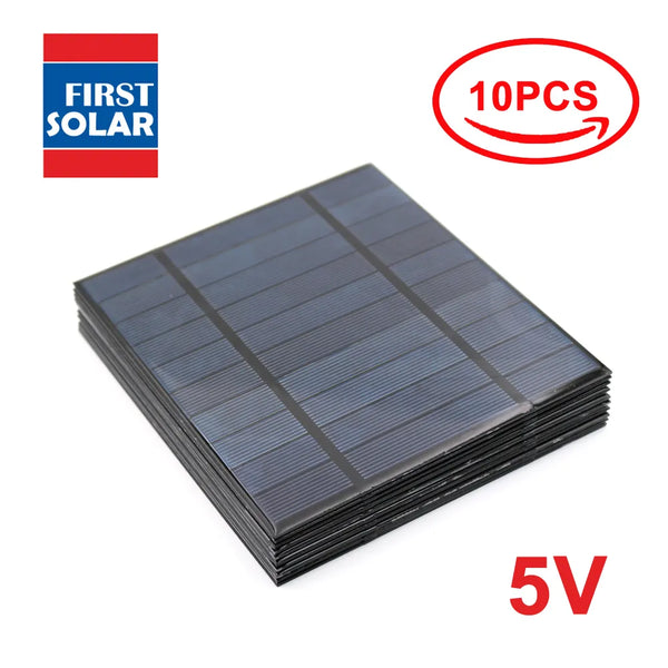 10pcs x 5VDC Solar Panel Power bank 150 160 200 250 500 840 mA Solar Panel 5V Mini Solar Battery cell phone charger portable