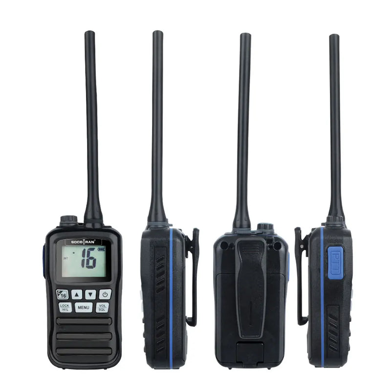 Socotran RS-25M Portable Two way Radio VHF156.000-162.000MHz IP-X7 Waterproof Marine Walkie Talkie w/ INT,USA,CAN Channel Group