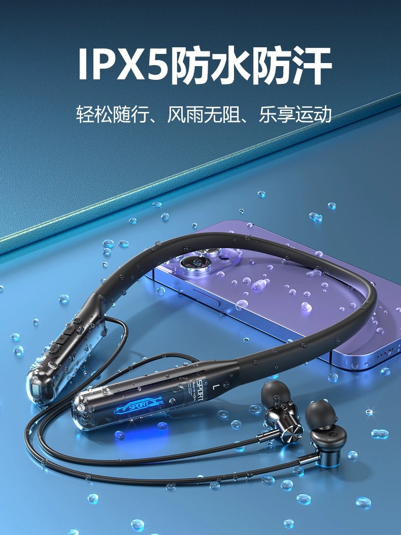 New Arrival Bluetooth Headset Wireless Sports Halter Ultra-Long Life Battery Classy Sound Quality Noise Reduction in-Ear for Both Male and Female