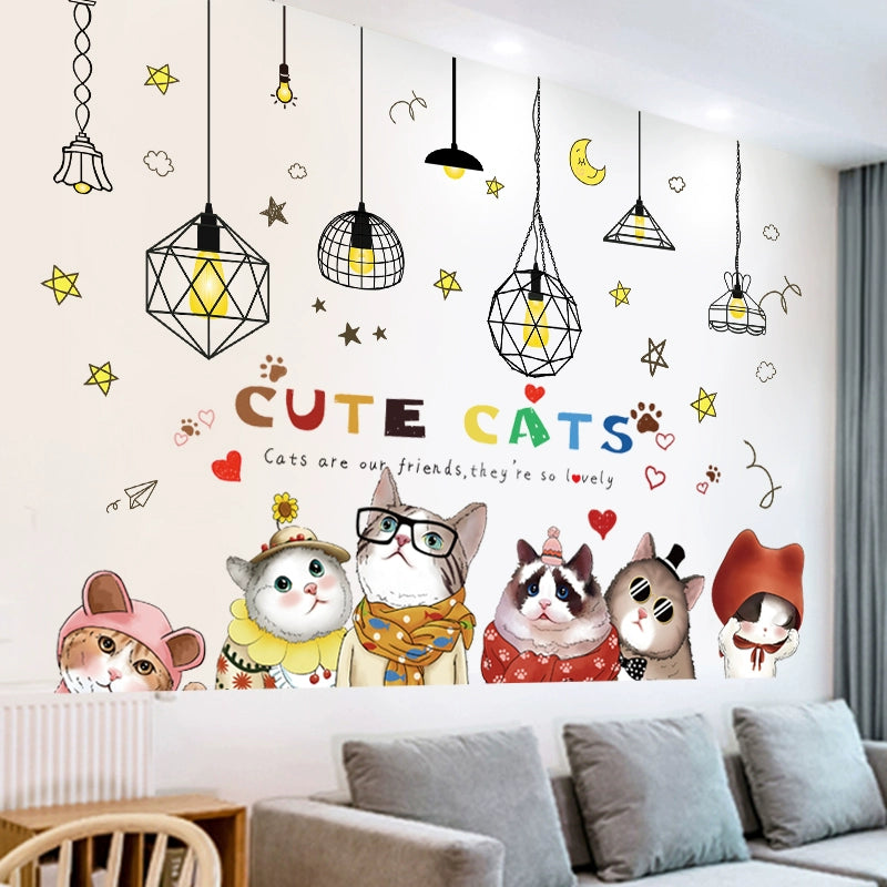 Stereo Cozy Bedroom Room Self-Adhesive Wall Stickers