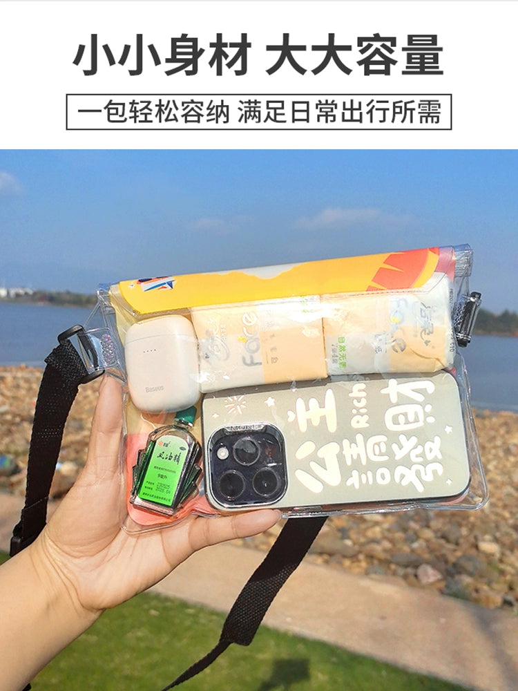 Mobile Phone Waterproof Bag Touch Screen Large Size Capacity Outdoor Diving Rafting Swimming Waterproof Waist Bag Mobile Phone Case Cosmetics Bag