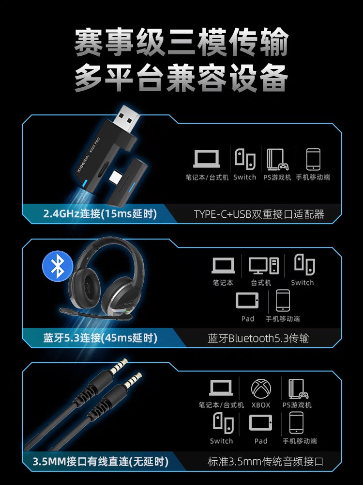 Siberian K02bs Pro Wireless Headset Desktop Computer Bluetooth E-Sports Games Special Headset