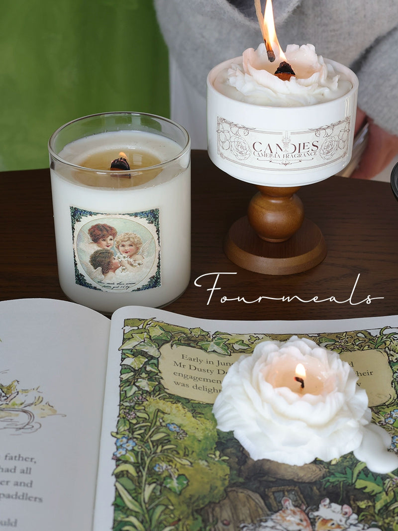 Romantic History Jasmine Camellia Fragrance Niche Style Aromatherapy Candle Gift Box Birthday Graduation Gift for Girls Gift Box