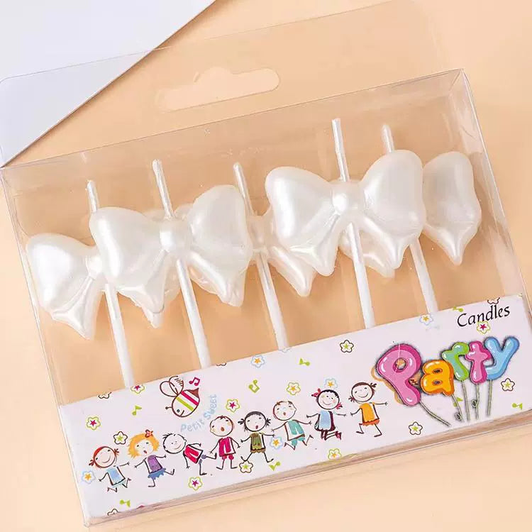 Minimalist Bowknot Decorative Decoration Party Baking Candle