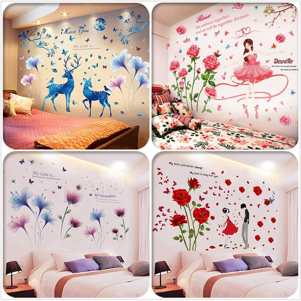 Stereo Cozy Bedroom Room Self-Adhesive Wall Stickers