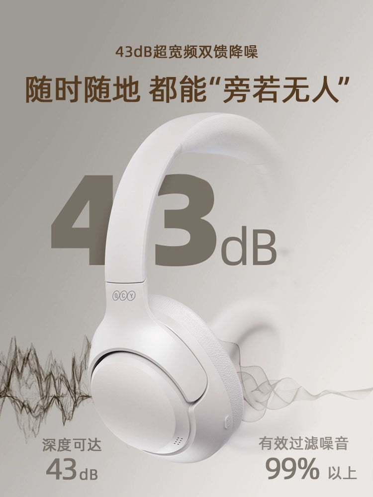 Qcy H3 Headset Bluetooth Headset ANC Active Noise Reduction True Wireless Sports Ultra-Long Life Battery Game New Arrival