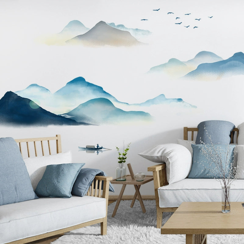 Self-Adhesive Landscape Painting Bedroom Room Decorating Wallpaper