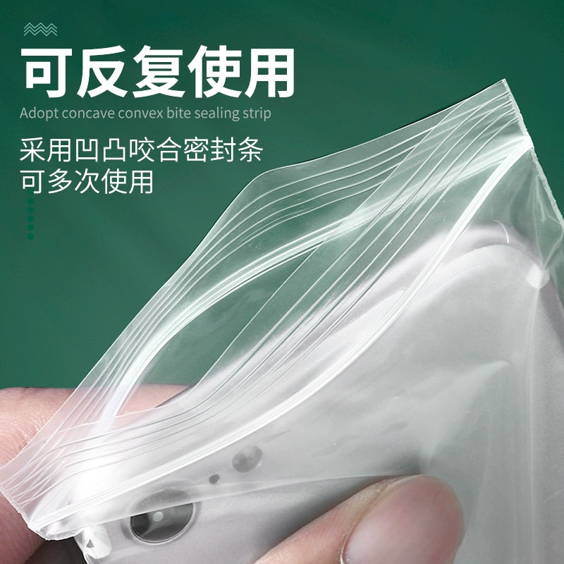 Thickened Transparent Waterproof Dustproof Self-Sealing Plastic Bag