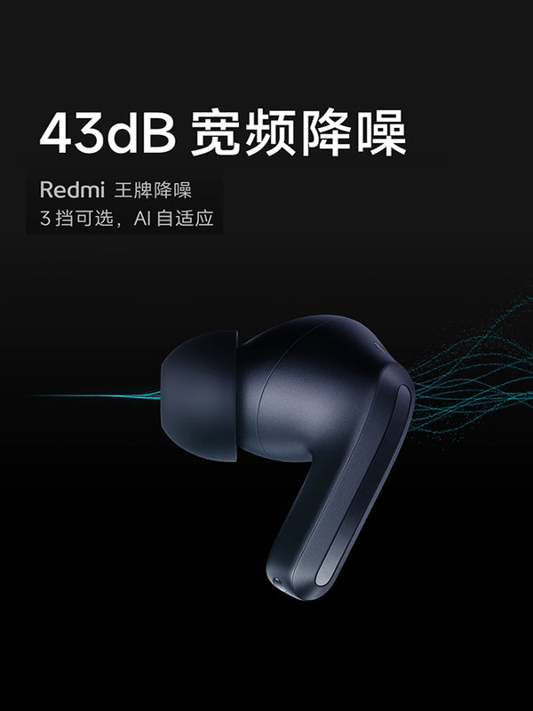 Redmibuds4pro True Wireless Bluetooth Noise Reduction Xiaomi Redmi Earphone Smart Wind-Resistant Noise High Fidelity Sound Quality