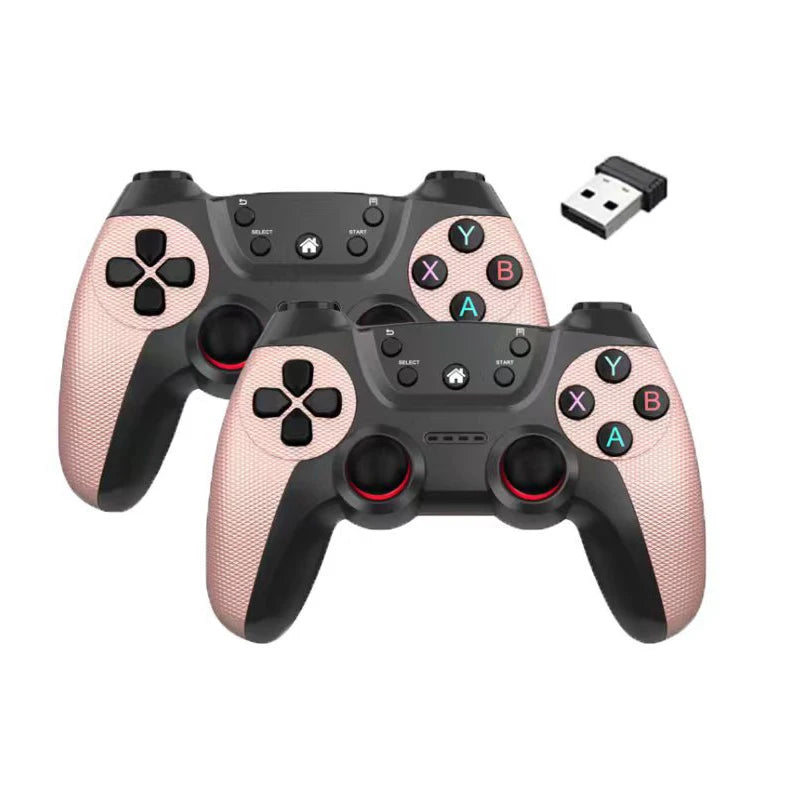 NEW Arrivals Wireless 2.4G Double Game Controller Video Game For Game Box Game Stick PC Smart TV Box 2.4G Gamepad Joystick