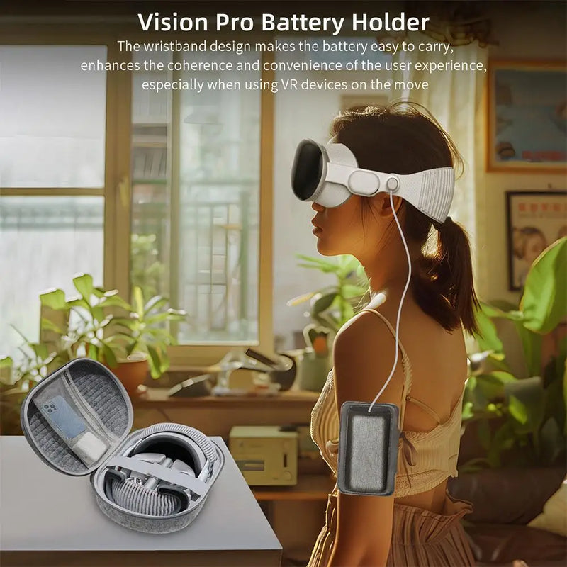 For Apple Vision Pro Head Battery Holder Strap Comfortable Headband Bracket Plastic For Apple Vision Pro VR Accessories M4V9