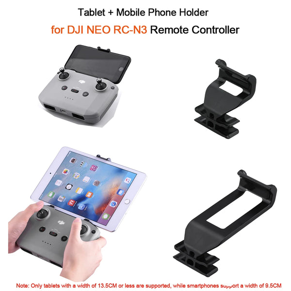 Wtohoby Phone Tablet Holder for DJI NEO /AIR 3S for RC-N3 Controller Expansion Bracket Stand Holder Clip Mount Drone Accessoires