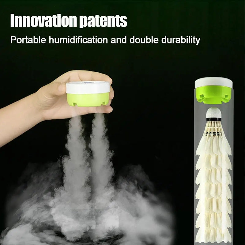 Humidifier Badminton Shuttlecock Steam Air Mini Humidifier Keeps Balls Feather Moisturizing Charging Portability Ball Steamer