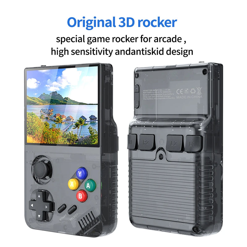 NEW GameHero M19 3.5 Inch 640*480 IPS Screen Handheld Game Console RK3566 Retro Gaming EmuELEC System Children's Gifts