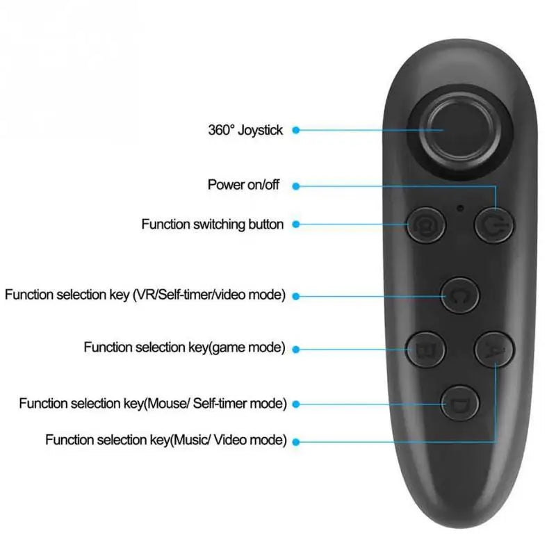 Wireless Bluetooth Gamepad Update VR Remote Controller For Android Joystick Game Pad Control For E Book 3D Glasses VR Trigger