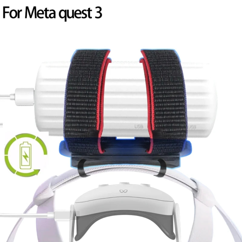 Comfort Head Strap Accessories Battery Holder Strap, Enhanced Support and Extending Playtime for META Quest 3