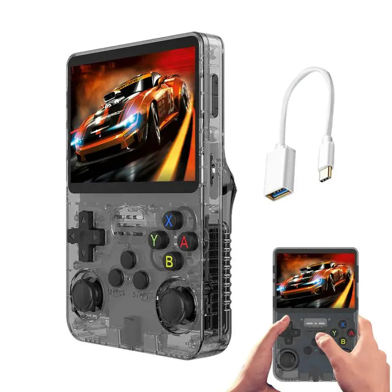 R36S Retro Handheld Video Game Console Linux System 3.5 Inch IPS Screen R35s Pro Portable Pocket Video Player 64GB Games