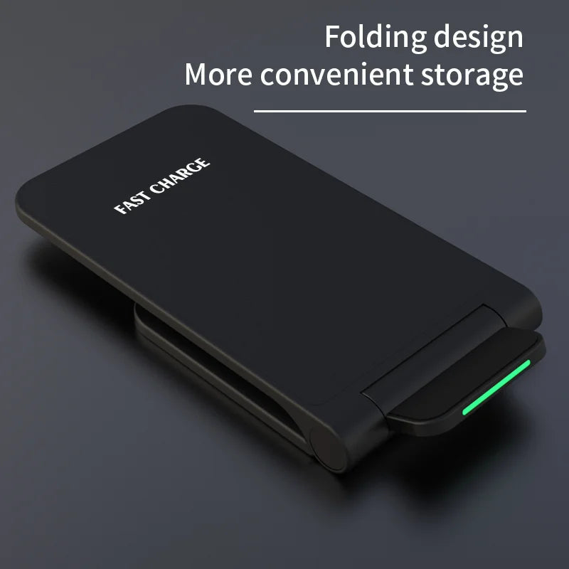 30W Wireless Charger Dock for Pocophone F1 ASUS ROG Phone 7 Samsung S21 FE TCL Wireless Induction Fast Charging Pad Foldable