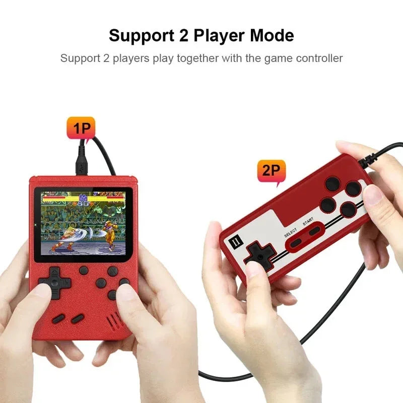 Mini Handheld Game Player Retro Game Boy Portable 8-Bit 2.4 Inch LCD  Video Game Console Built-in 400 Games For Kids Gift