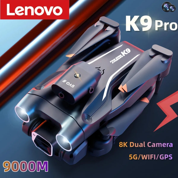 Lenovo K9 Pro Professional Aerial Photography Drone 8K Dual Camera HD Obstacle Avoidance GPS One Key Return 9000M Smart Follow