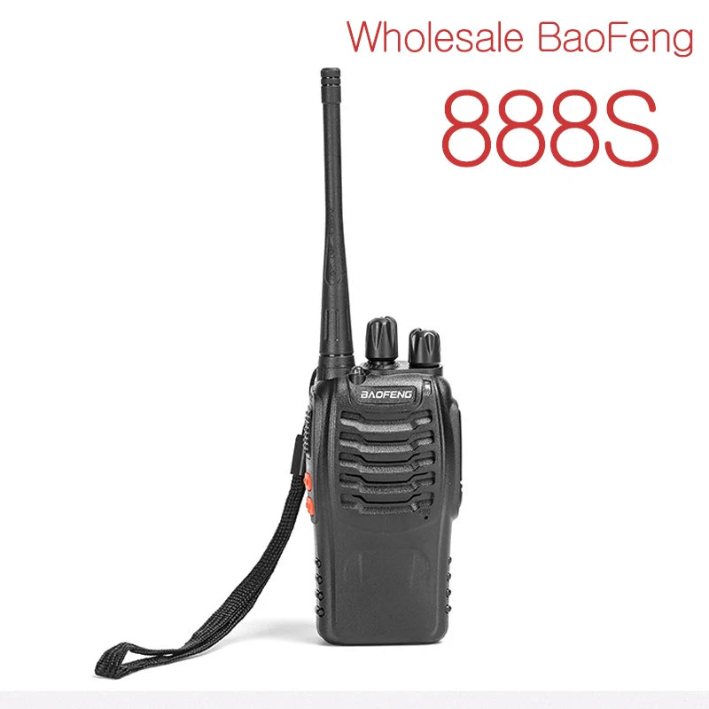 1/2Pack Baofeng BF-888S walkie talkie 888s UHF 400-470MHz 16Channel Portable two way radio with earpiece bf-888s transceiver T20