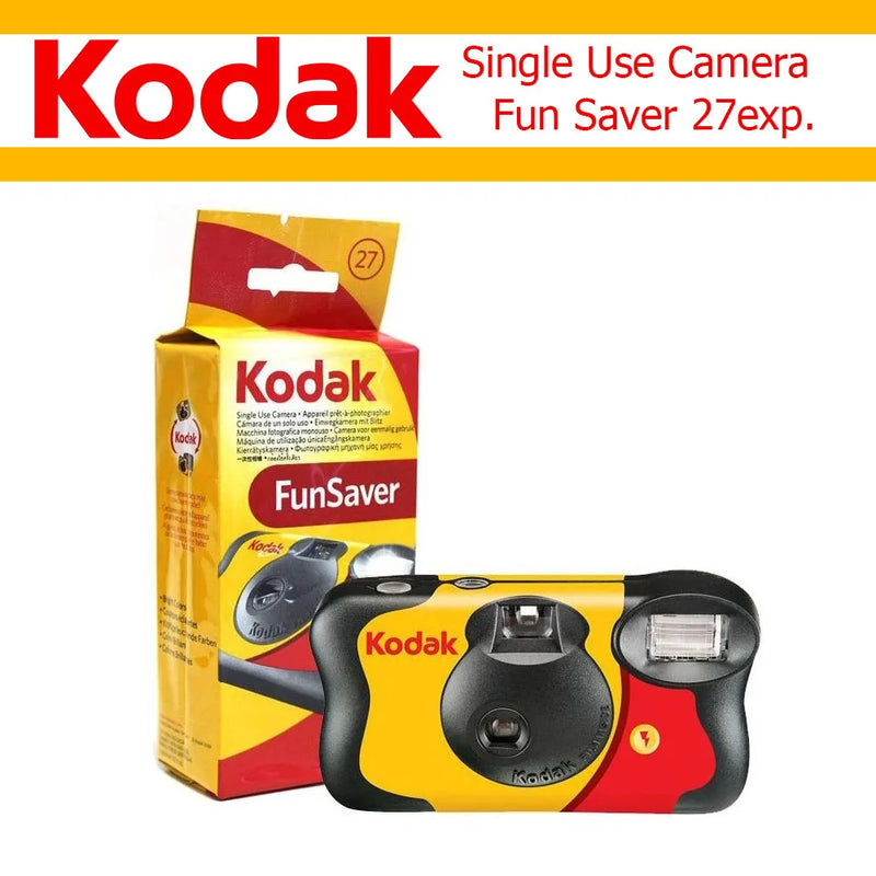 Original Kodak FunSaver Single Use Camera With Flash 1/3/5 Pcs Disposable Point-and-Point Film Cameras 27 Sheets 39 Sheets