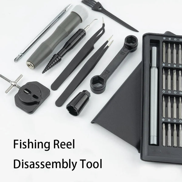 Fishing Reel Disassembly Tool Kit Diy Repair Fishing Tackle Dismantling Maintenance Set Bearing Dismantling Pinning Device