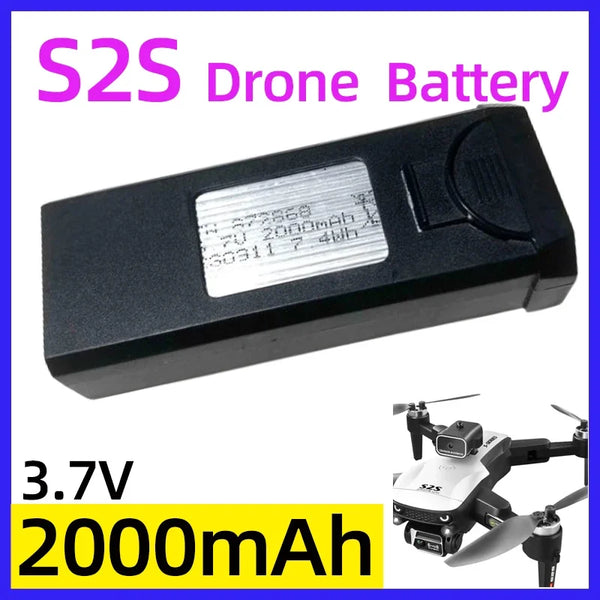 S2S REAL!! 2000mAh Battery!!!Original LSRC S2S Drone UAV S-SERIS RC Quadcopter Spare Parts LS-S2S Dron Accessories 3.7V