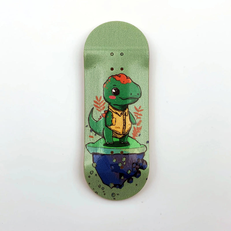 34mm Wooden Fingerboard Deck with Graphic for Professional Mini Finger Skateboard