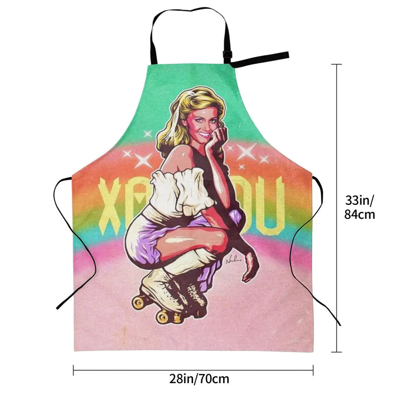 XANADU Waterproof Kitchen Apron For Women/Men With Pockets Work Restaurant Shop Waiter Work Uniform