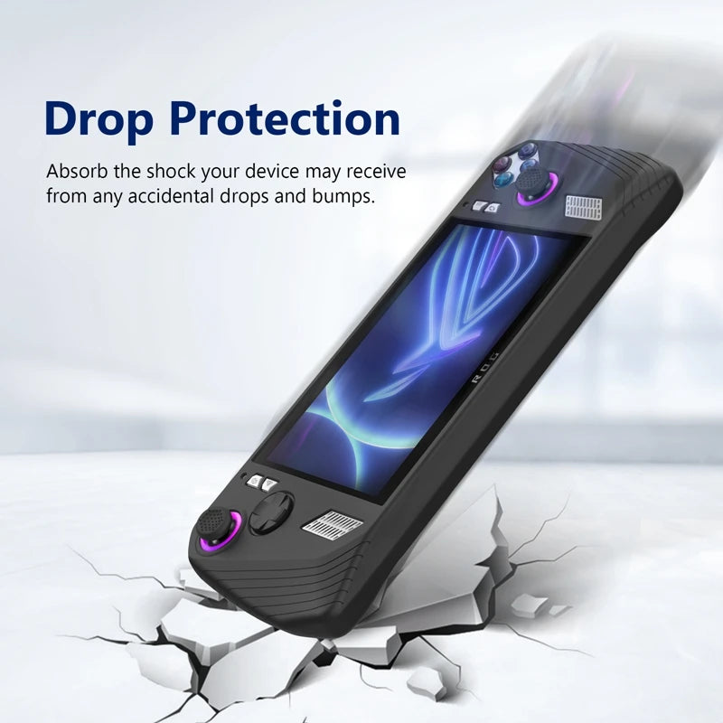 For ROG Ally Handheld Game Console All-Inclusive Silicone Protective Case Handheld Anti-Drop Case Durable Easy To Use