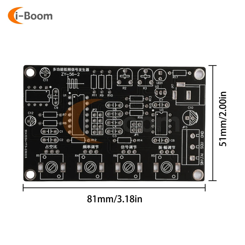 ICL8038 Monolithic Function Signal Generator Module Sine Square Triangle Signal Generators DIY Welding Practice Kit