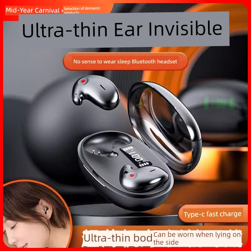 Classy Wireless Bluetooth Headset 2024 New Arrival Bone Conduction Non-in-Ear Sports Running Sleep Headset High Sound Quality