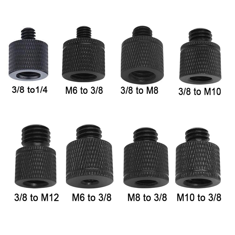 3/8 to 1/4 M6 M8 M10 inch Screw Camera Conversion Screw Dslr Tripod Monopod Ballhead Stable Shooting Adapter Accessories