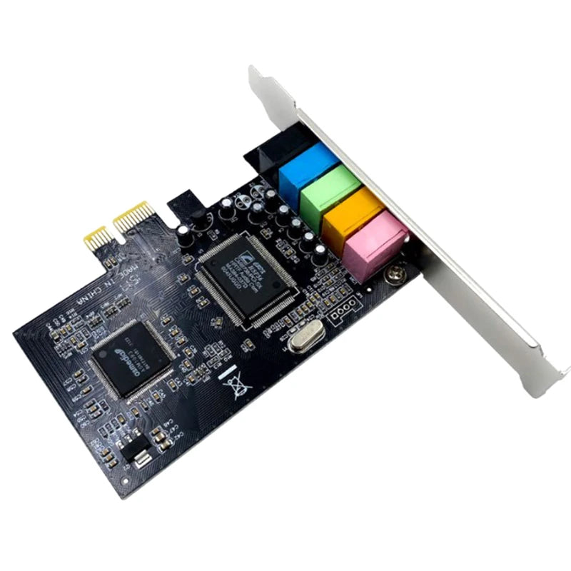 PCI-E 5.1 Sound Card Computer PCIE 5.1 Channel 3D Audio 6 Channels 3D Games Music Digital Sound Card PCI Express 5.1 CH 24Bit