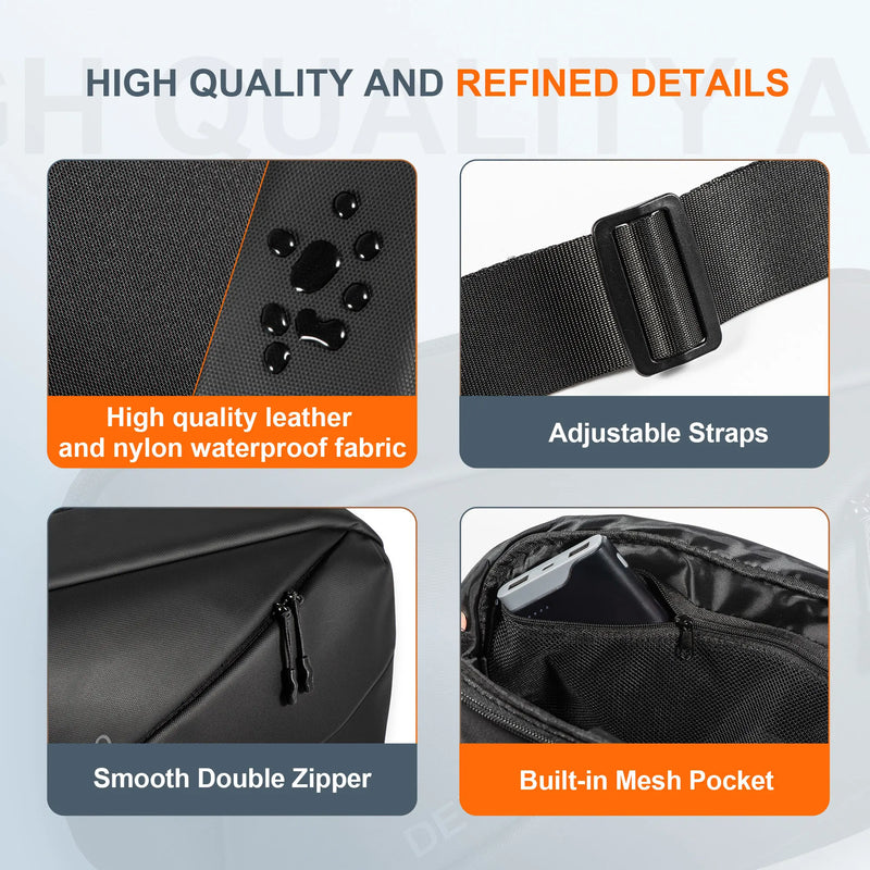 Storage Shoulder Bag Case for Steam Deck Game Console Accessories Waterproof PU Case Large Space for Steam Deck Oled