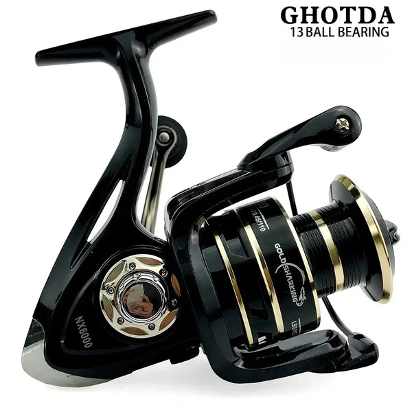 2000/3000/4000/5000/6000/7000 Spinning Reel,5.2:1/4.7:1 Gear Ratio Metal Wire Cup Rocker Arm Saltwater Freshwater Fishing Tools