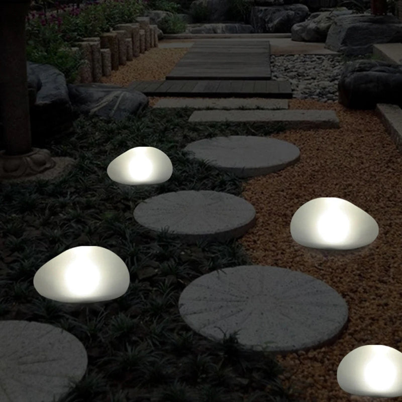 Solar Cobble Stone Lamp Glow Cobble Stone IP55 Waterproof Outdoor Landscape Light for Park Balcony Floor Light Garden Decoration