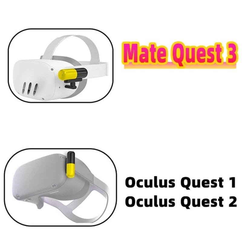 3300mAh Pack for Meta Quest 3 Head Strap, Lightweight Portable Power Extender 24BB